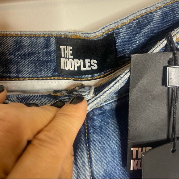 The Kooples low rise relaxed blue denim jeans size 26 NWT - Picture 8 of 10